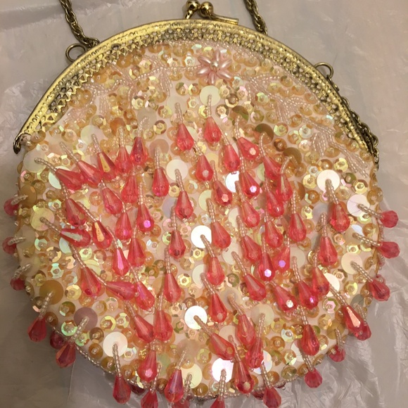 Rare Vintage Beaded Evening Bag Purse - Picture 3 of 3